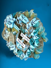 Load image into Gallery viewer, Beach Wreath, Beach House Decor, My Happy Place Anchor Wreath, Spring Summer Decor, Home Decor