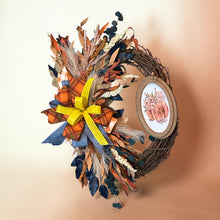 Load image into Gallery viewer, Fall-Autumn Wreath, Fall Grapevine Wreath, Thanksgiving Decor
