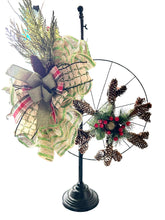 Load image into Gallery viewer, Pinecone Christmas Wreath, Christmas Decor, Rustic Christmas