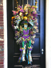 Load image into Gallery viewer, Mardi Gras Swag, Jester Swag, Mardi Gras Decor, Fat Tuesday