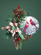 Load image into Gallery viewer, Cardinal Wreath, Winter Wreath, Christmas Wreath, WInter Decor