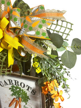 Load image into Gallery viewer, Carrots Wreath, Easter Wreath, Floral Greenery Easter Wreath, Easter Decor