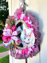 Load image into Gallery viewer, Easter Wreath, Pink Bunny Wreath, Easter Decor