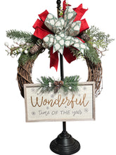 Load image into Gallery viewer, It’s the Most Wonderful Time of the Year Wreath, Christmas Wreath, Christmas Decor, Winter Decor