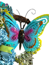 Load image into Gallery viewer, Butterfly Wreath, Front Door Decor, Spring Summer Wreath