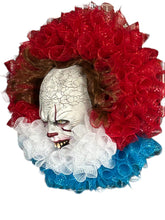 Load image into Gallery viewer, Scary Clown Wreath, Penny Scary Clown Wreath, IT Halloween Wreath, Halloween Decor
