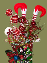 Load image into Gallery viewer, Elf Christmas Boot, Christmas Centerpiece, Christmas Decor