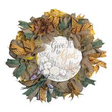 Load image into Gallery viewer, Give It To God Wreath, Everyday Wreath, Home Decor, Religious Wreath