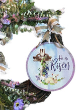 Load image into Gallery viewer, He Is Risen Grapevine Wreath, Easter Wreath, Easter decor, Religious