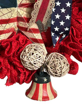 Load image into Gallery viewer, Rustic Patriotic Wreath, Patriotic Decor, Stars and Stripes, Liberty Bell