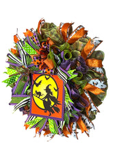 Load image into Gallery viewer, Witch Wreath, Halloween Wreath, Halloween Decor