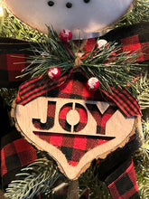 Load image into Gallery viewer, Snowman Lighted Rustic Wreath, Snowman Wreath, Christmas Wreath, Farmhouse Wreath, Winter Wreath