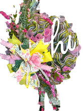 Load image into Gallery viewer, Everyday Wreath, Home Decor, Hi Wreath, Spring Wreath, Summer Wreath