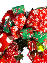 Load image into Gallery viewer, Believe in The Magic of Christmas, Christmas Wreath, Santa Wreath, Christmas Decor