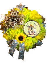 Load image into Gallery viewer, Cowgirl Boots Wreath, Farmhouse Decor, Boots and Sunflower, Western Decor