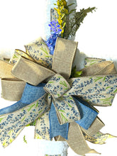 Load image into Gallery viewer, Bluebonnet Cross Wreath, Ribbon and Yarn Cross Wreath, Easter Decor
