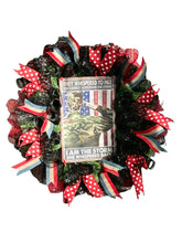 Load image into Gallery viewer, Female Soldier Wreath, Military Wreath, Patriotic Decor, Veteran Gift