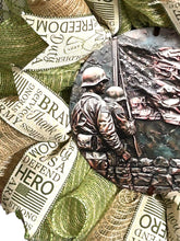 Load image into Gallery viewer, Army Wreath, Military Wreath, Veteran Gift, Patriotic
