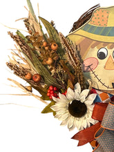 Load image into Gallery viewer, Scarecrow Wreath, Thanksgiving Decor, Fall Decor
