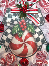 Load image into Gallery viewer, Peppermint Candy Wreath, Christmas Wreath, Candy Christmas, Christmas Decor