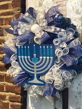 Load image into Gallery viewer, Hanukkah Wreath, Hanukkah Decor