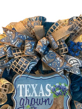 Load image into Gallery viewer, Texas Grown Wreath, Everyday Wreath, Texas Decor
