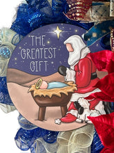 Load image into Gallery viewer, The Greatest Gift, Christmas Wreath, Christmas Decor, Religious Christmas