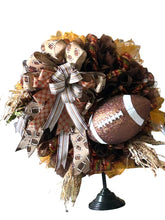 Load image into Gallery viewer, Football Wreath, Football Decor, Fall Sports Decor