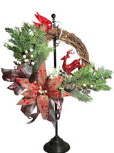 Load image into Gallery viewer, Christmas Reindeer Wreath, Christmas Decor, Winter Decor