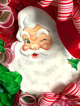 Load image into Gallery viewer, Santa Claus Wreath, Christmas Wreath, Christmas Decor, Santa