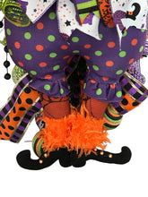 Load image into Gallery viewer, Whimsical Witch Swag, Witch Wreath, Halloween Decor