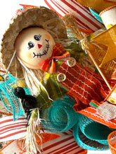 Load image into Gallery viewer, Scarecrow Wreath, Fall Wreath, Fall Decor, Thanksgiving Decor