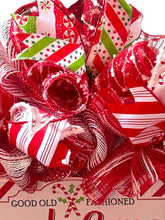Load image into Gallery viewer, Candy Cane Wreath, Christmas Wreath, Christmas Decor