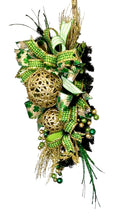 Load image into Gallery viewer, St. Patrick’s Day Swag, St. Patrick’s Day Decor, St. Paddy’s Day, Green and Gold Decor, Festive Irish Decor