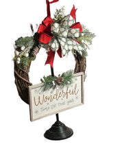 Load image into Gallery viewer, It’s the Most Wonderful Time of the Year Wreath, Christmas Wreath, Christmas Decor, Winter Decor
