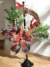 Load image into Gallery viewer, Christmas Reindeer Wreath, Christmas Decor, Winter Decor