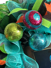 Load image into Gallery viewer, Bob BeetleJuice Halloween Wreath, Halloween Decor