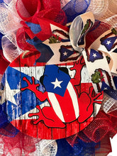 Load image into Gallery viewer, Puerto Rico Wreath, Puerto Rico Home Decor, Coqui Wreath