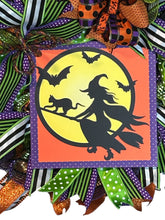 Load image into Gallery viewer, Witch Wreath, Halloween Wreath, Halloween Decor