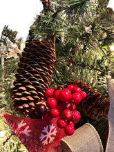 Load image into Gallery viewer, Snowman Lighted Rustic Wreath, Snowman Wreath, Christmas Wreath, Farmhouse Wreath, Winter Wreath