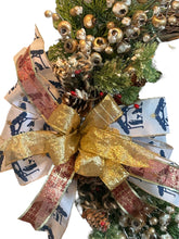 Load image into Gallery viewer, Oh Holy Night Wreath, Religious Christmas, Christmas Wreath, Christmas Decor, Nativity