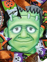 Load image into Gallery viewer, Frankenstein Wreath, Halloween Wreath, Trick or Treat Smell My Feet