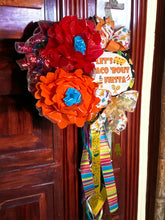 Load image into Gallery viewer, Fiesta Wreath, Fiesta Decor, Taco Fiesta Wreath
