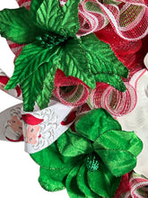 Load image into Gallery viewer, Santa Claus Wreath, Christmas Wreath, Christmas Decor, Santa