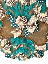 Load image into Gallery viewer, Dog Wreath, Pet Wreath, Dog Bone Burlap
