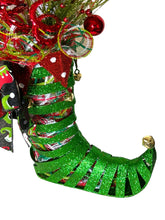 Load image into Gallery viewer, Elf Christmas Boot, Christmas Centerpiece, Christmas Decor