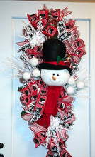 Load image into Gallery viewer, Snowman Christmas Swag, Christmas Wreath, Christmas Decor, Snowman