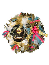Load image into Gallery viewer, He Is Risen Wreath, Easter Wreath, Easter Decor, Religious Wreath