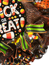 Load image into Gallery viewer, Trick or Treat, Halloween Wreath, Halloween Decor