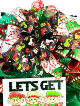 Load image into Gallery viewer, Let’s Get Elfed Up Christmas Wreath, Christmas Decor, Elf Christmas